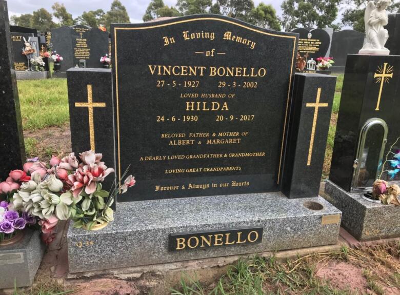 Keilor Cemetery custom gravestone