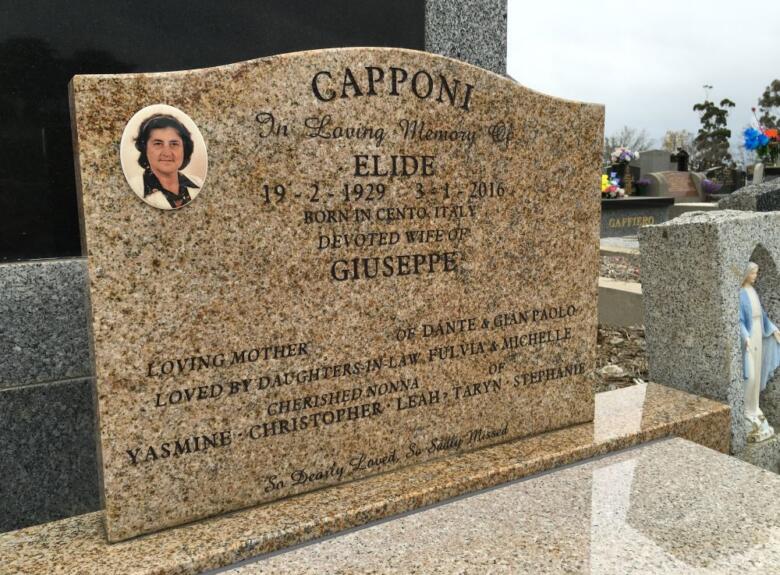 Headstone, Keilor Cemetery