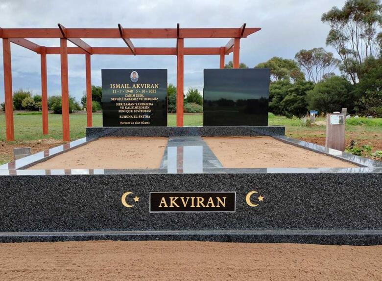 Muslim grave monument in Geelong