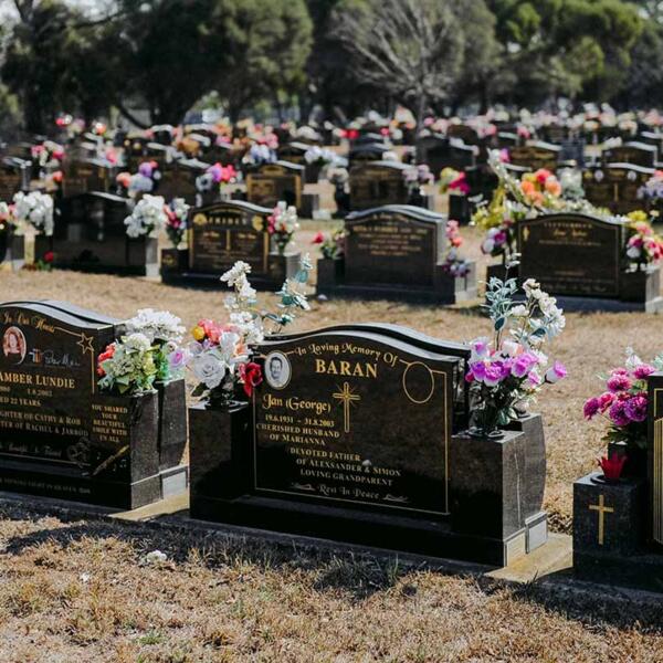 Headstones made in Geelong, Victoria