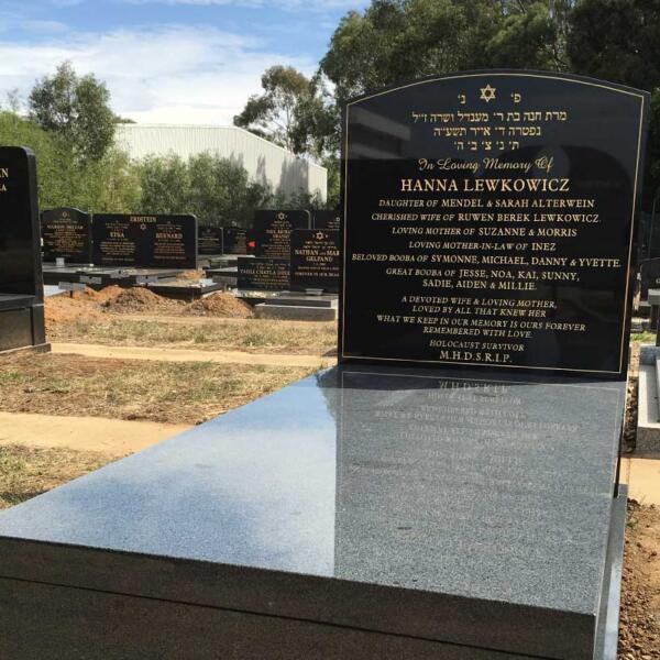 Jewish headstone Geelong