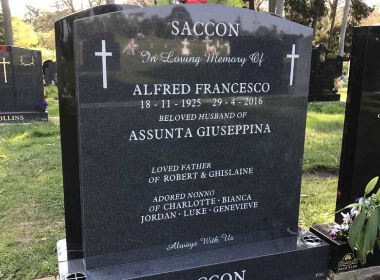 Melbourne Springvale headstone