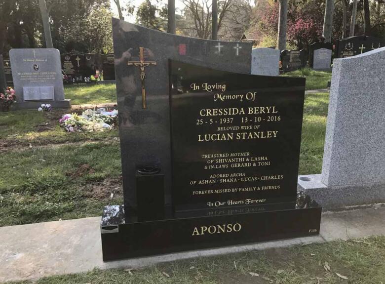 Melbourne Springvale headstone base