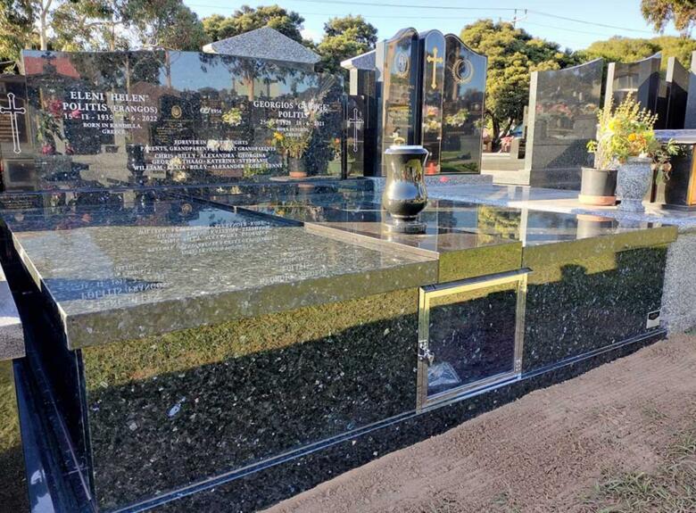 Greek grave memorial