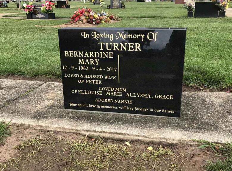 Personalised inscription on monument in Colac