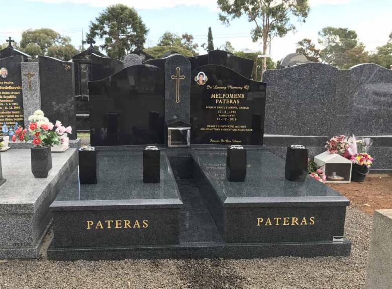 Werribee double monument headstone