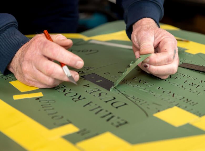 Adding an inscription to a headstone in Melbourne